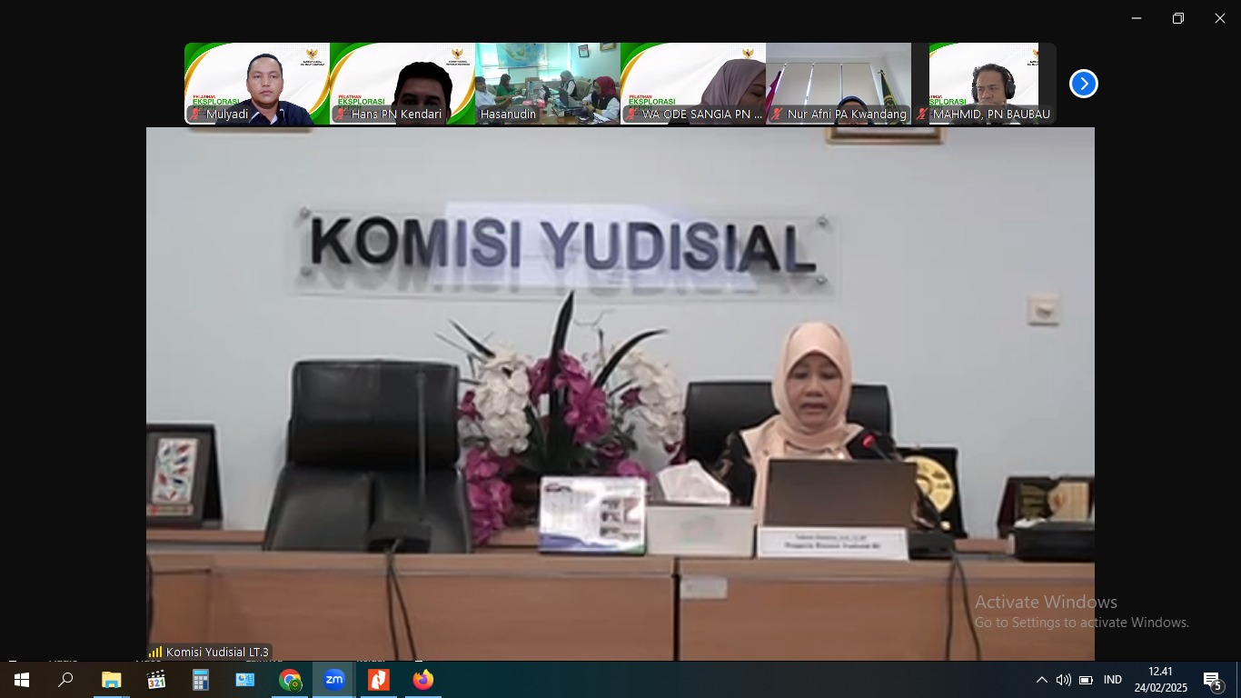 61. Ketua Pengadilan Agama Muara Teweh Mengikuti Pelatihan dari Komisi Yudisial