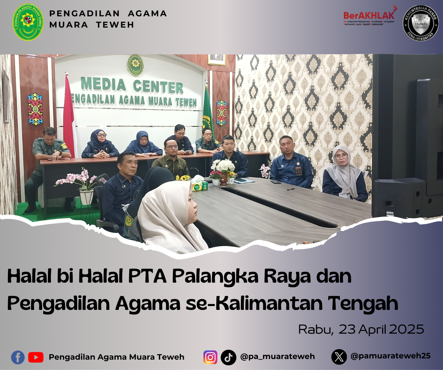 hala bi halal pta palangka 2025