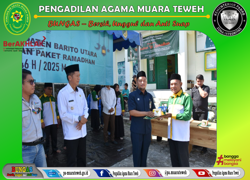 81. Ketua Pengadilan Agama Muara Teweh Menghadiri Acara Penyaluran Paket Ramadhan 1446 H
