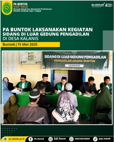 PA Buntok Laksanakan Sidang di Luar Gedung Pengadilan di Desa Kalanis | (15/05/2025)