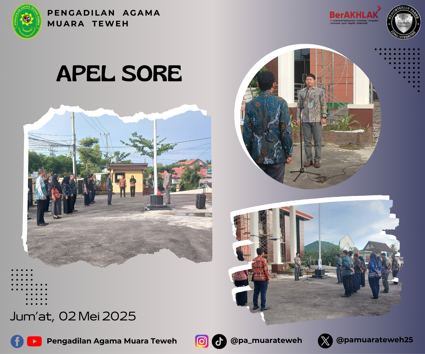 apel sore 2 mei 2025