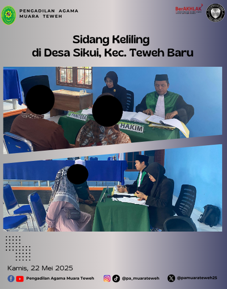 138. Sidang Keliling PA Muara Teweh di Desa Sikui