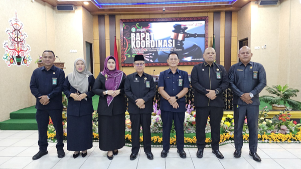 Pimpinan Pengadilan Agama Kuala Kurun Mengikuti Rapat Koordinasi Pengadilan Tinggi Agama Palangka Raya dengan Pengadilan Agama Se-Kalimantan Tengah