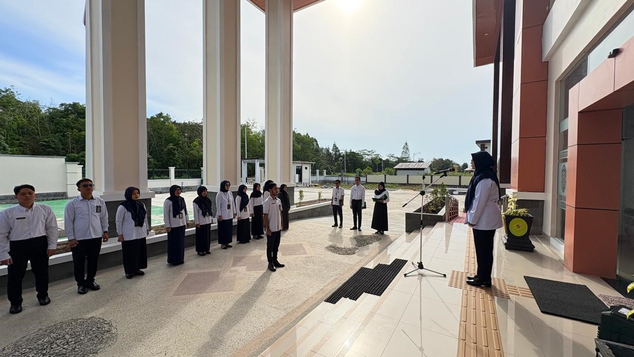 Pengadilan Agama Pulang Pisau Kembali Laksanakan Apel Senin Pagi