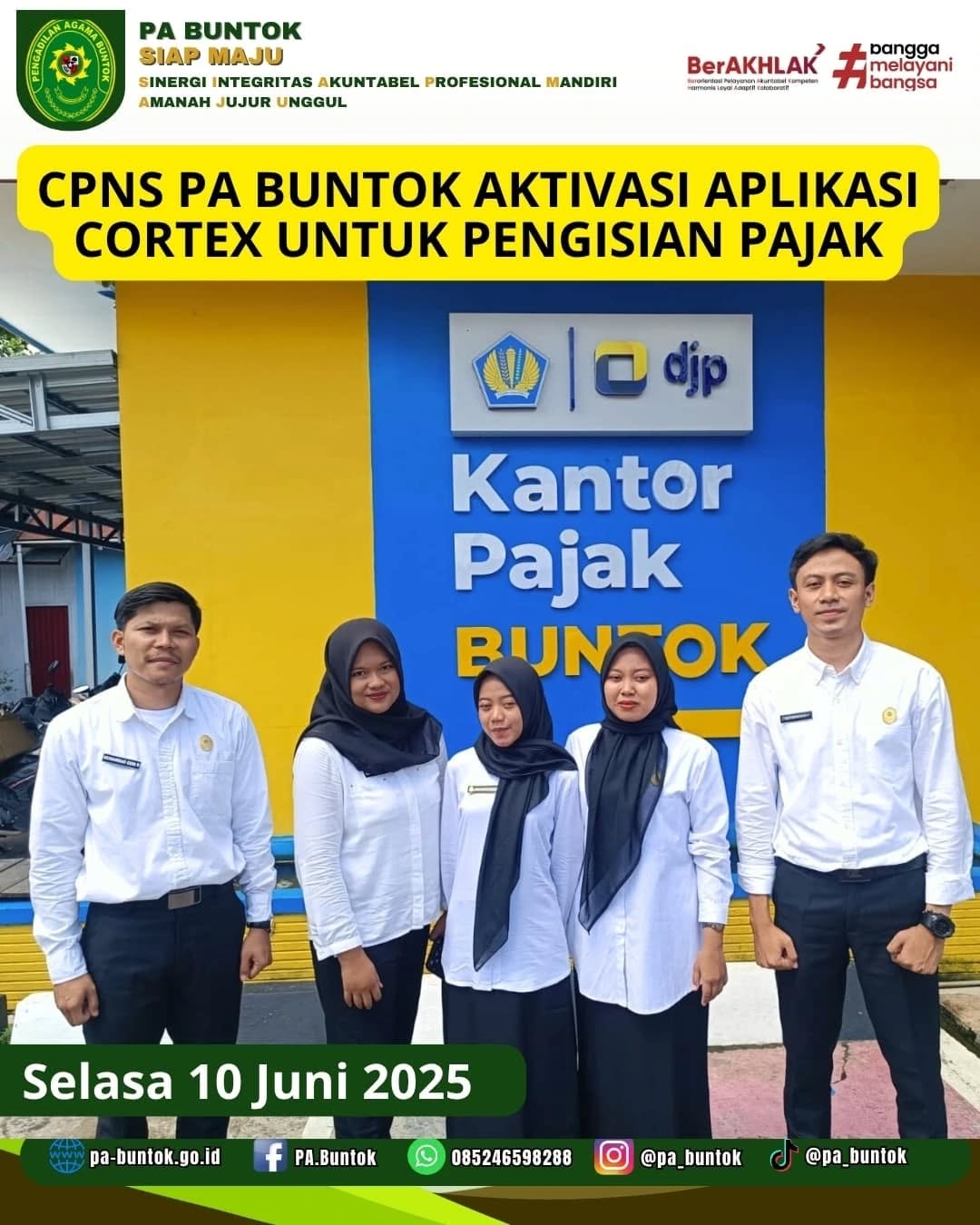 CPNS PA Buntok Lakukan Aktivasi Aplikasi Coretax Untuk Pengisian Pajak I (11/06/2025)