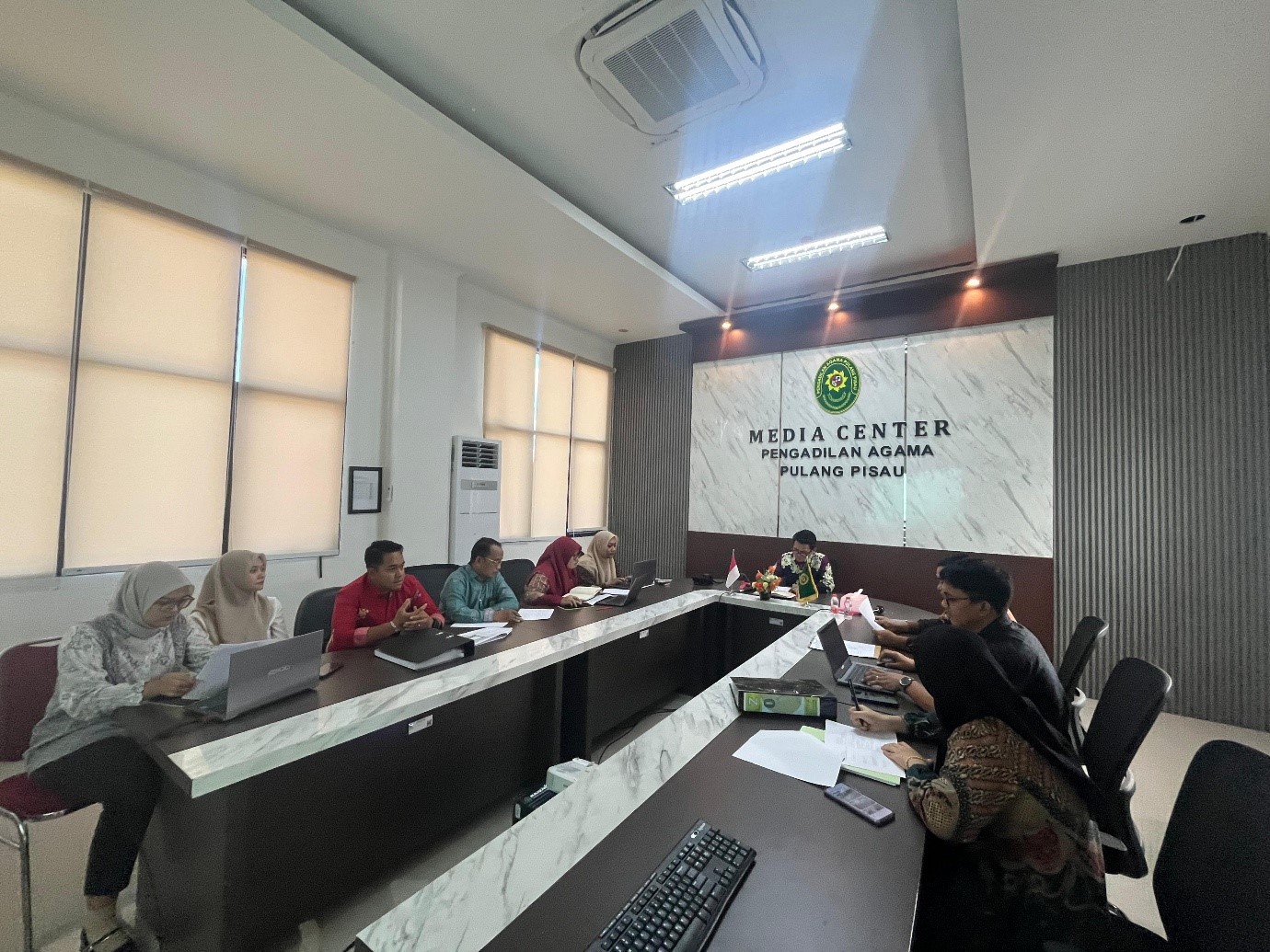 Pengadilan Agama Pulang Pisau Laksanakan Monitoring dan Evaluasi Pembangunan Zona Integritas Area III