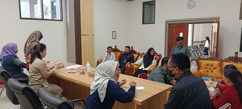 Pengadilan Agama Kasongan Gelar Pemeriksaan Kesehatan Rutin Gratis
