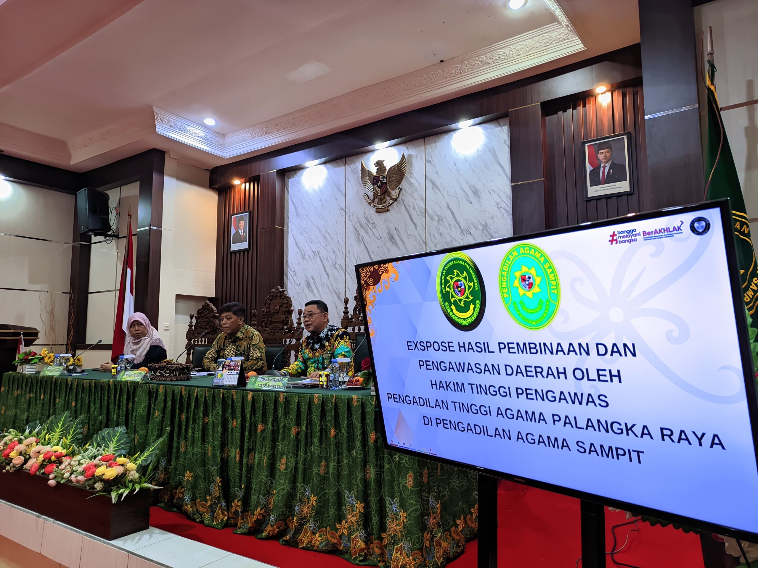 207.Ekspose LHP Pemeriksaan Reguler Hatibinwasda PTA Palangka Raya di PA Sampit Kelas IB