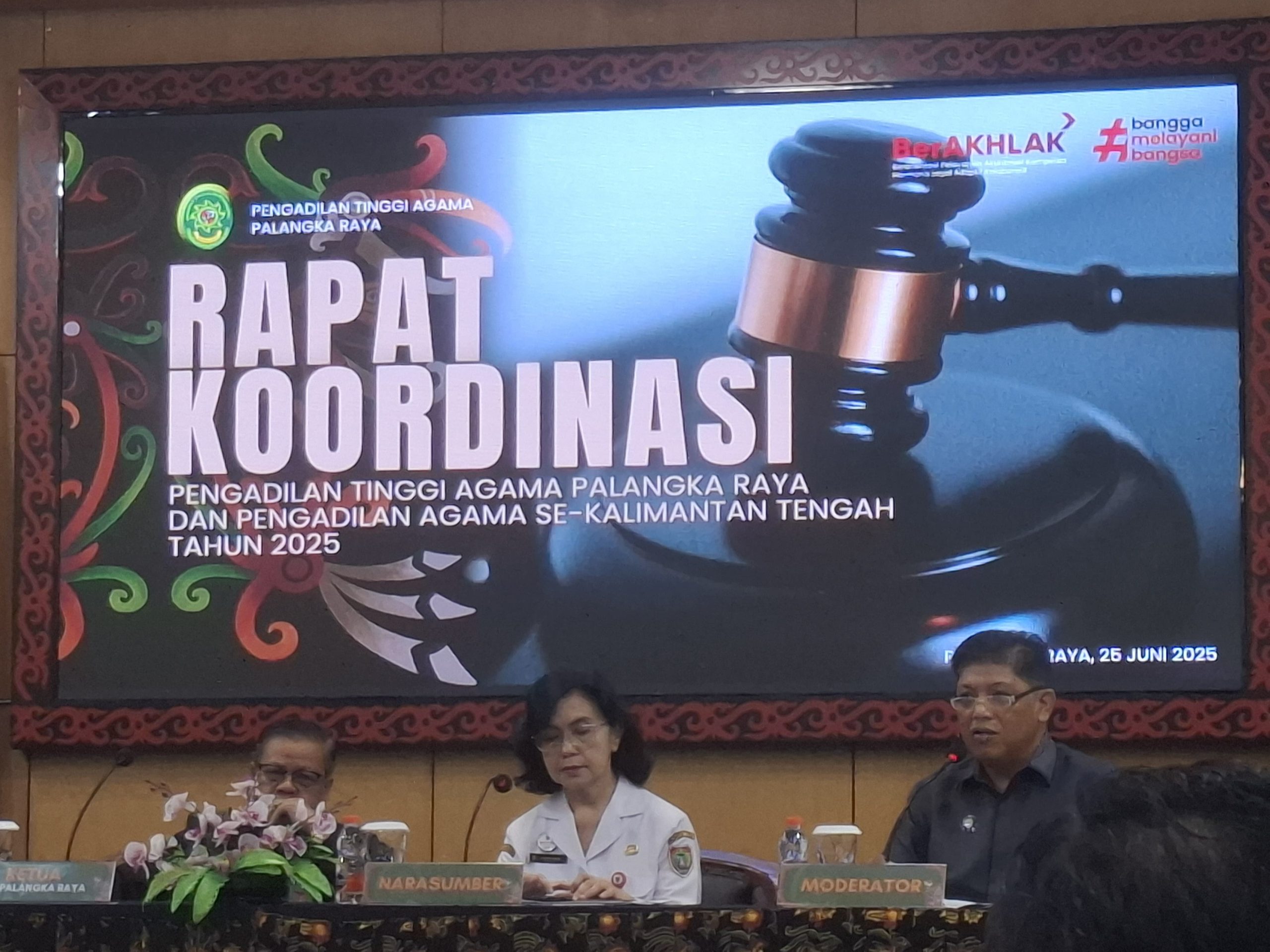 287. PA Sampit Kelas IB Ikuti Rakor PTA Palangka Raya dan PA se Kalteng
