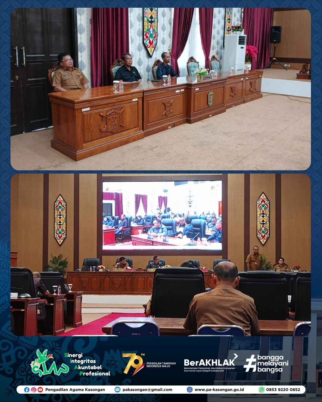 Pengadilan Agama Kasongan Hadiri Rapat Paripurna ke-10 Masa Persidangan III Tahun Sidang 2025 di DPRD Kabupaten Katingan