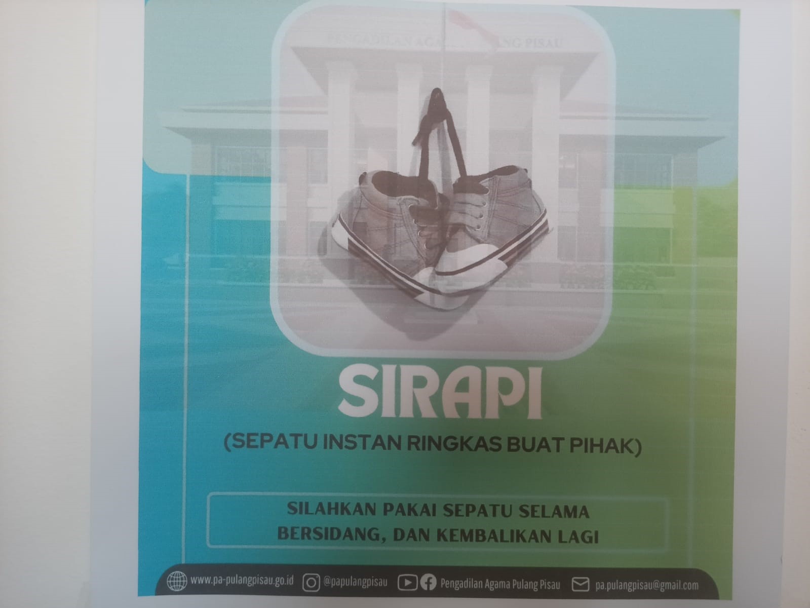 Kini Pengadilan Agama Pulang Pisau Miliki Inovasi SIRAPI