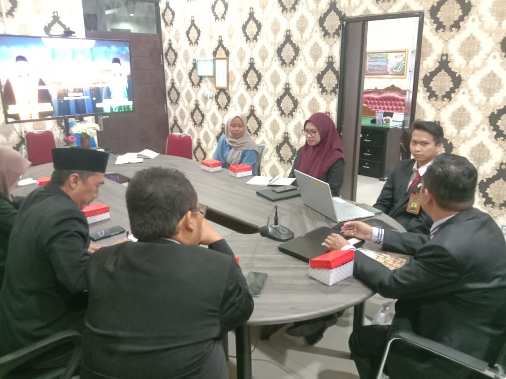 208. Pengadilan Agama Muara Teweh Gelar Rapat Monev Bersama PT. Pos Indonesia Cabang Muara Teweh