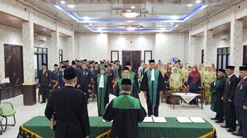 Pimpinan PA Kuala Pembuang Hadiri Pelantikan Wakil Ketua PTA Palangka Raya