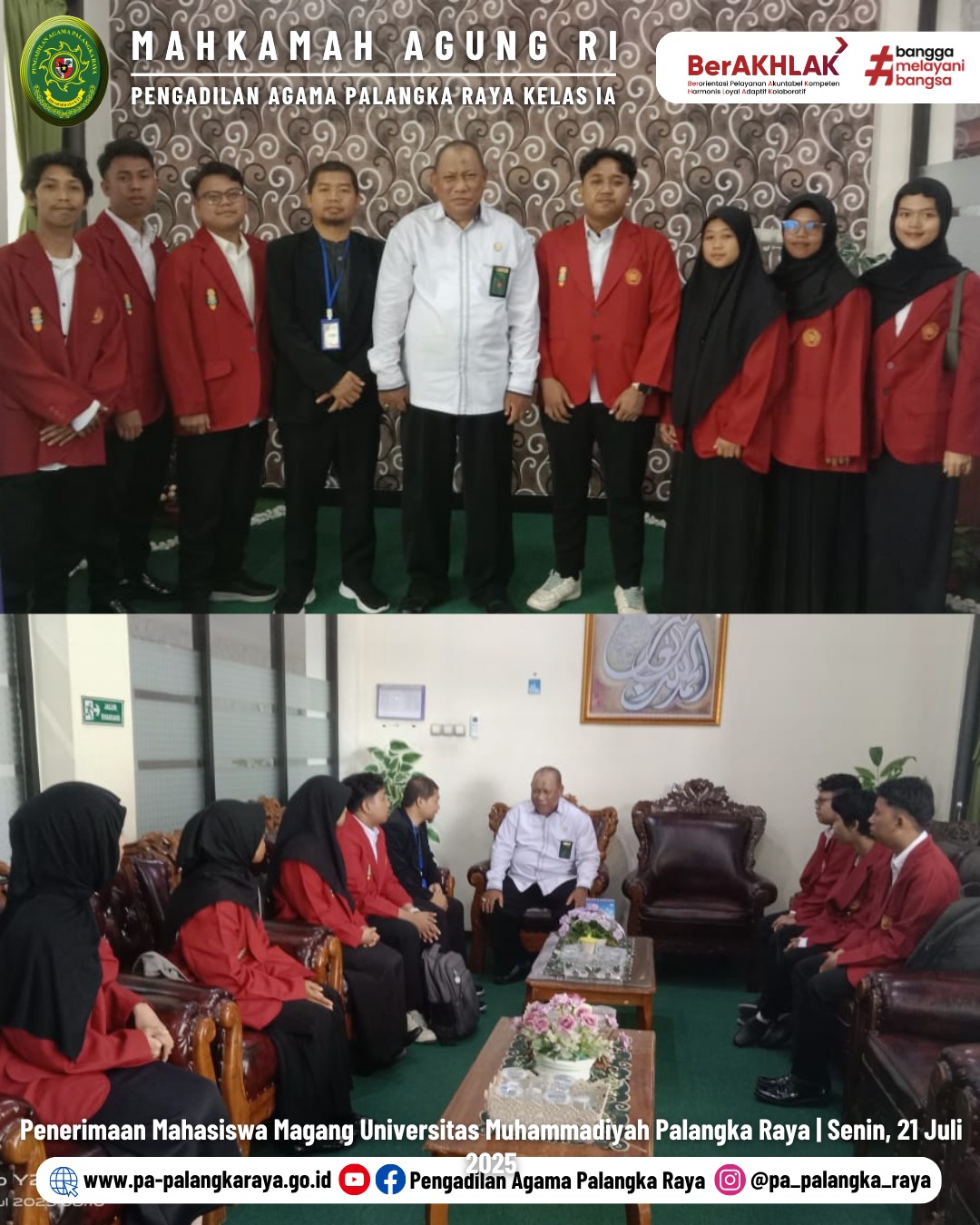 PENERIMAAN MAHASISWA MAGANG UNIVERSITAS MUHAMMADIYAH PALANGKA RAYA