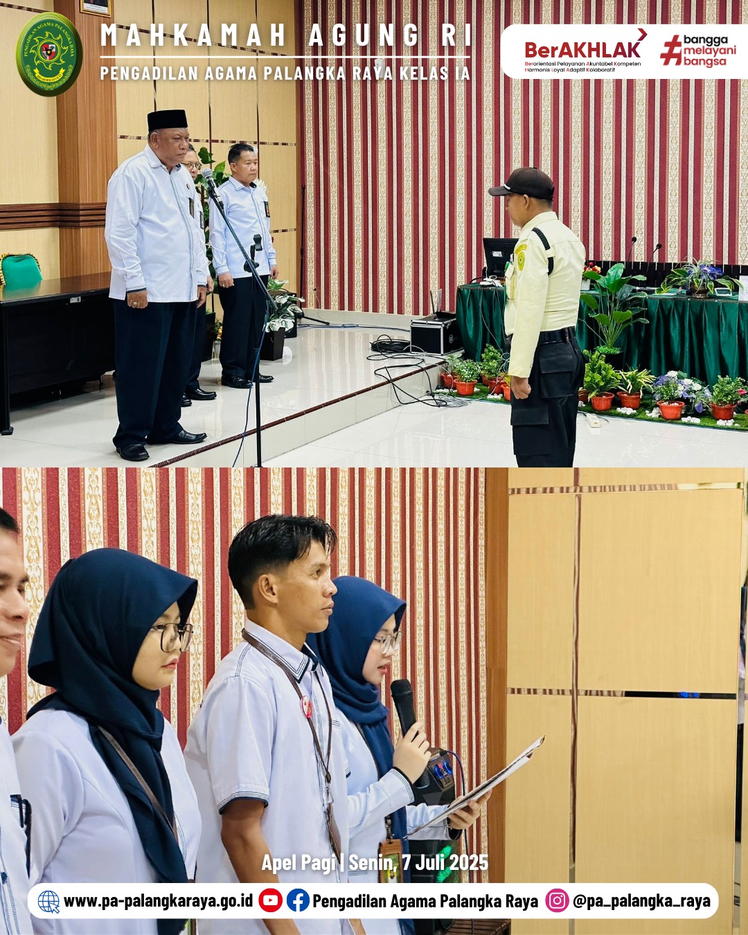 PESAN APEL SENIN PAGI MENGHARGAI WAKTU DENGAN SEBAIK-BAIKNYA