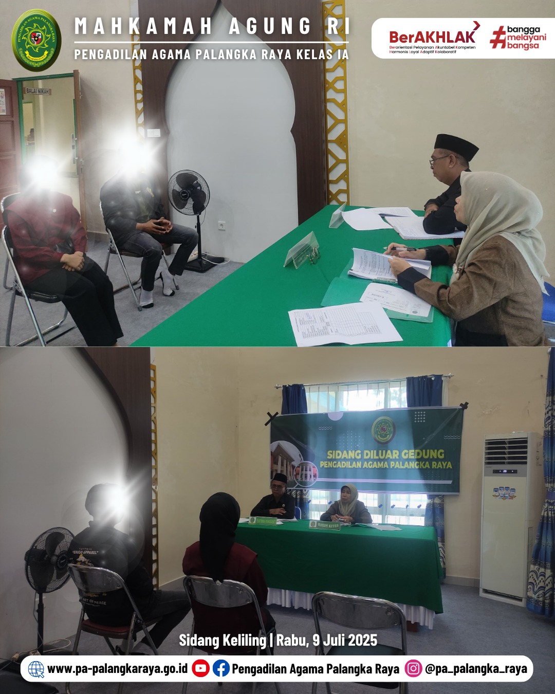 PA PALANGKA RAYA GELAR SIDANG DI LUAR GEDUNG DI KUA BUKIT BATU