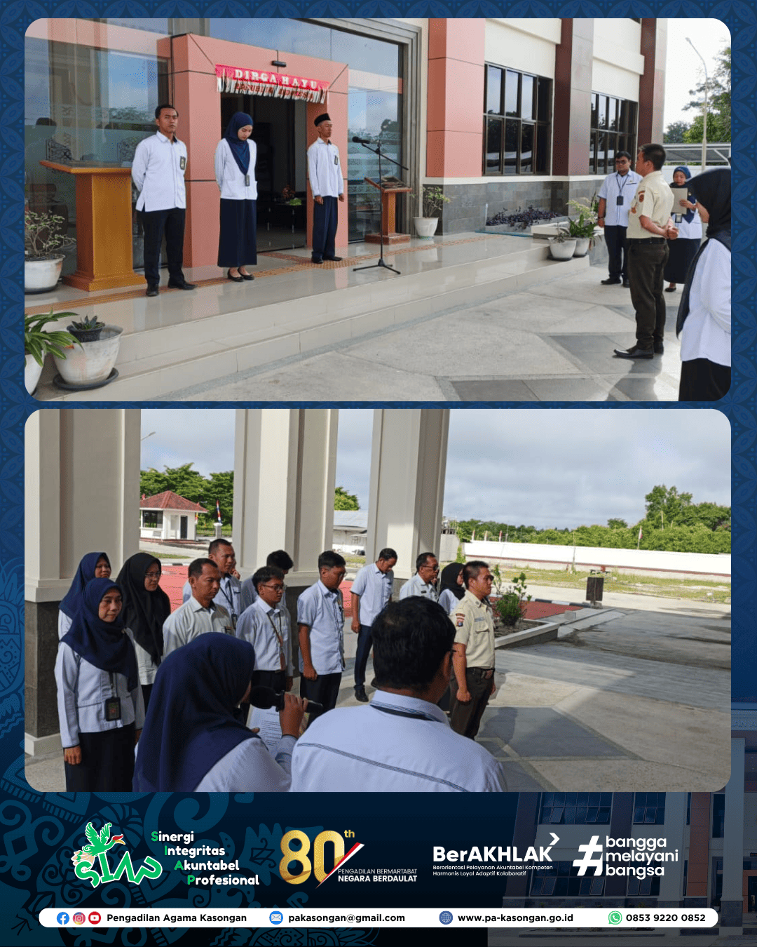 Apel Pagi Senin, 11 Agustus 2025 di Pengadilan Agama Kasongan