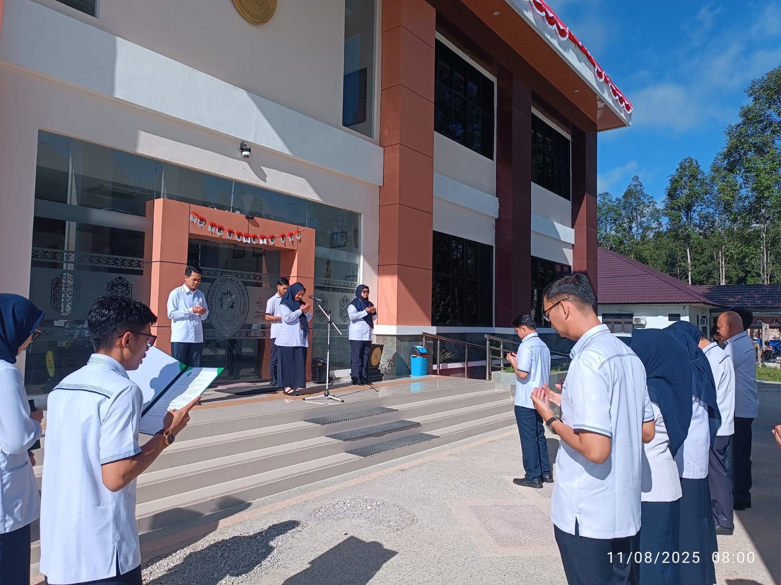Pengadilan Agama Pulang Pisau Laksanakan Apel Senin Pagi