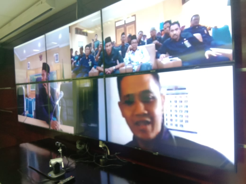 Dirjen Badilag Lakukan Teleconference Bersama PA Muara Teweh